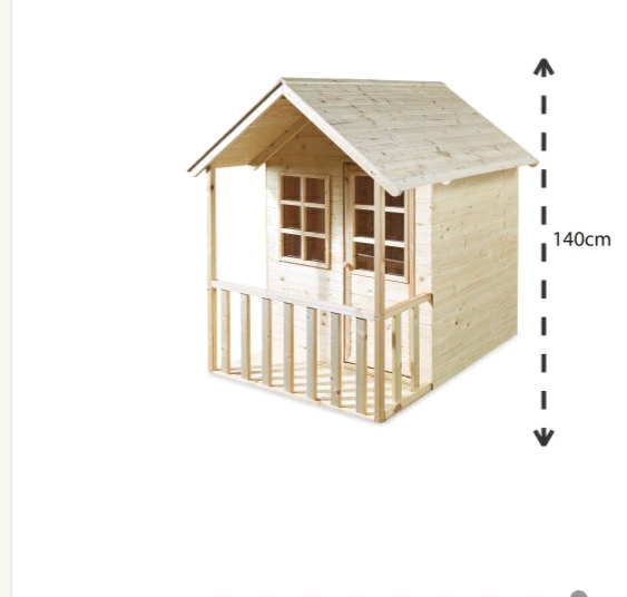 aldi wooden playhouse with slide